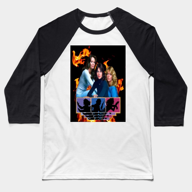 Charlies angels Baseball T-Shirt by fonchi76